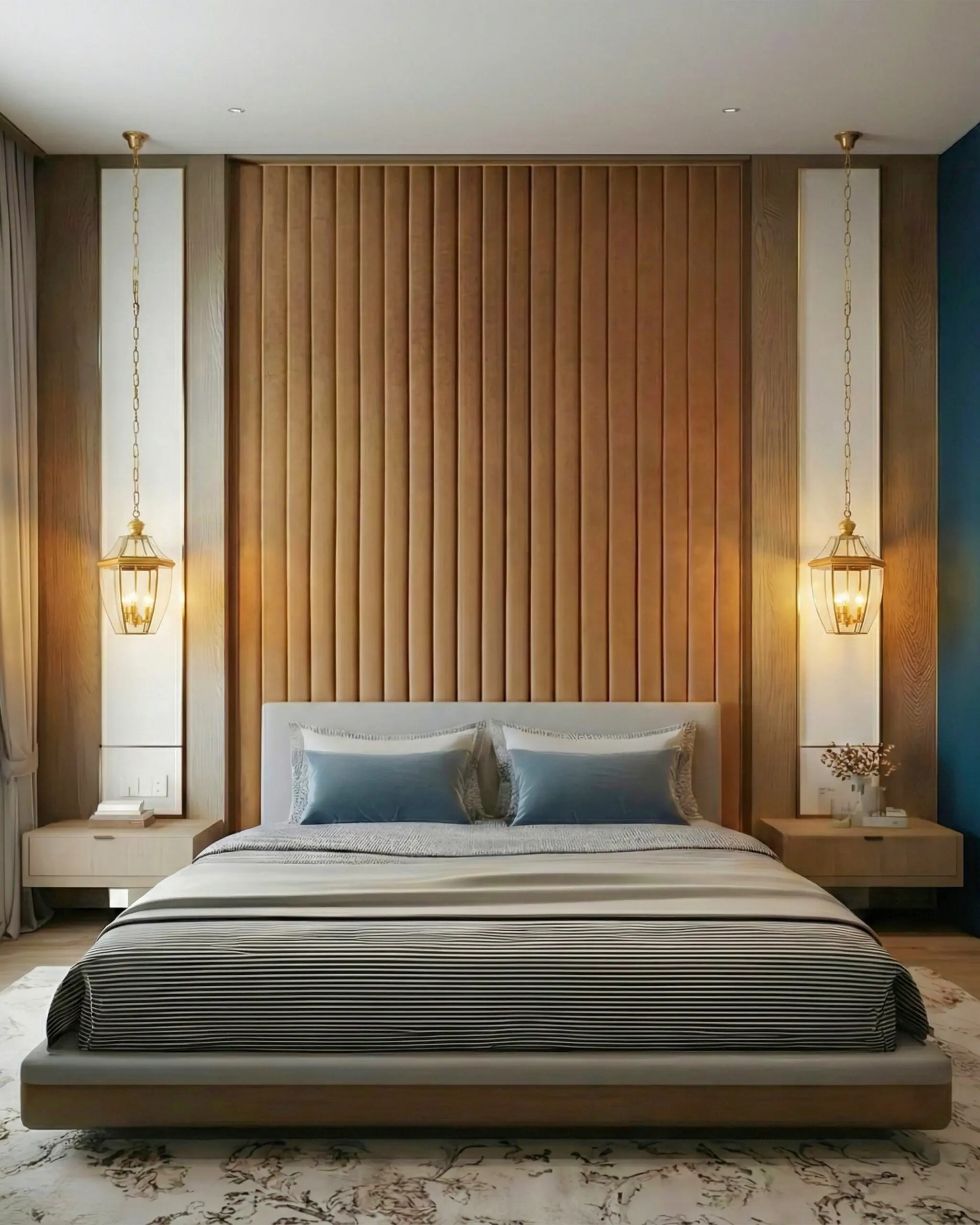 Đèn Thả Đồng Cổ Điển Dáng Lồng Đèn Kính Trong Suốt Sang Trọng VRG-THD0121