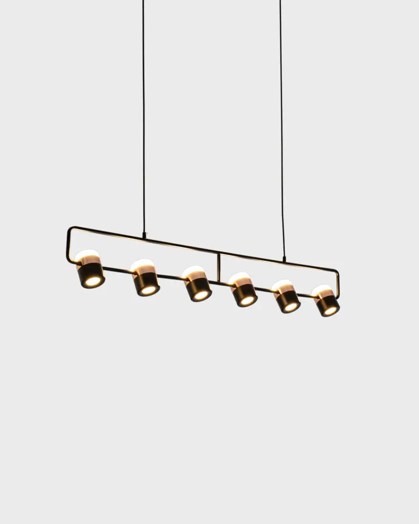 Đèn Thả Bàn Ăn Thanh Ngang 6 Bóng Spotlight Điều Chỉnh Góc VRG-THD63-6