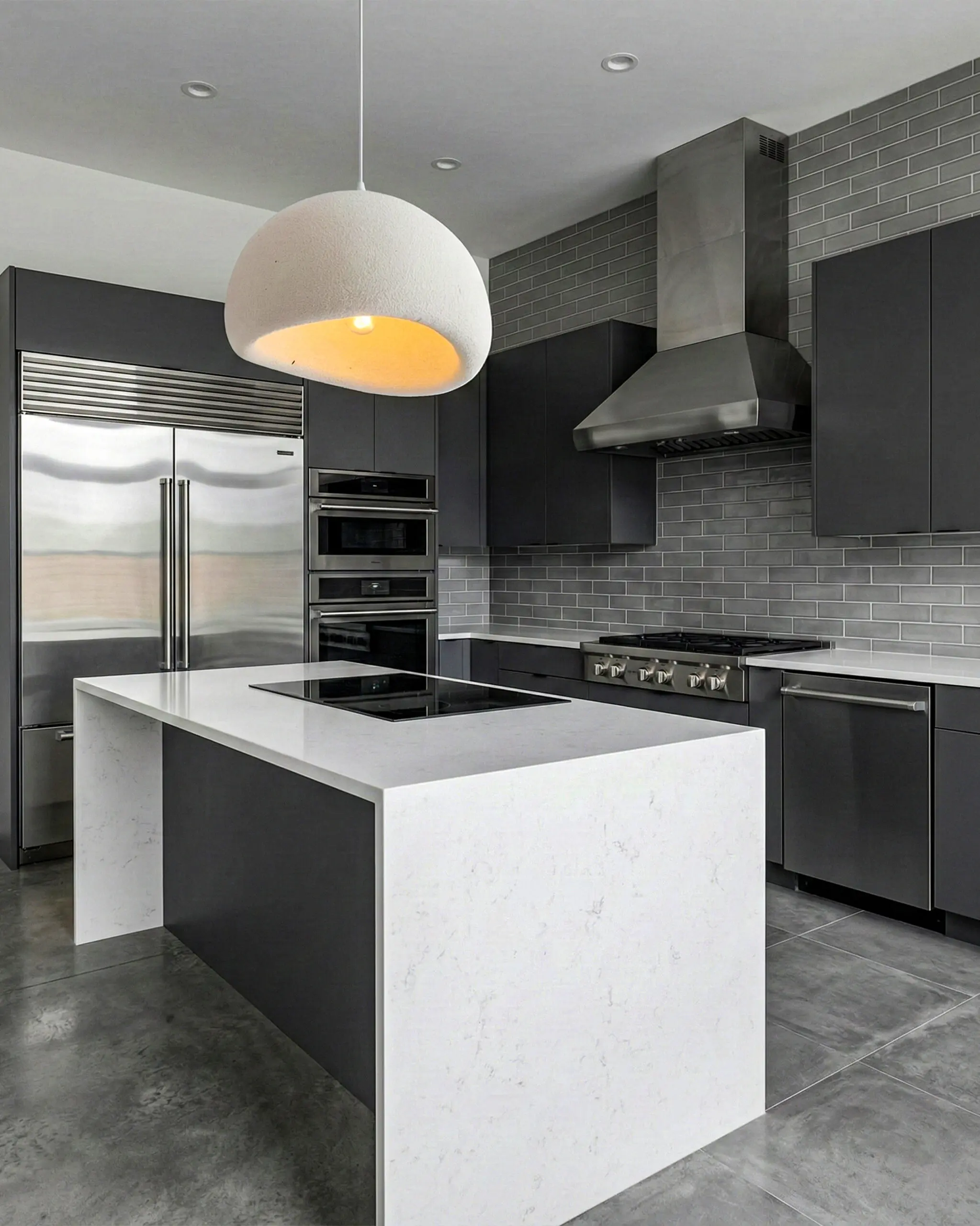 Đèn Thả Trần Phong Cách Wabi-Sabi Dáng Bát Úp Giả Đá VRG-THD85 2 Đèn Thả Trần Phong Cách Wabi-Sabi Dáng Bát Úp Giả Đá VRG-THD85