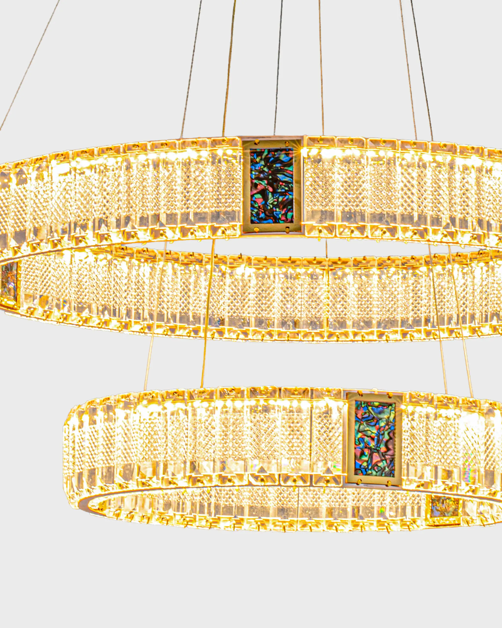 Đèn Chùm Pha Lê Thả 2 Tầng Vòng Tròn Hiện Đại VRG-TPL810282-V2 3 Đèn Chùm Pha Lê Thả 2 Tầng Vòng Tròn Hiện Đại VRG-TPL810282-V2