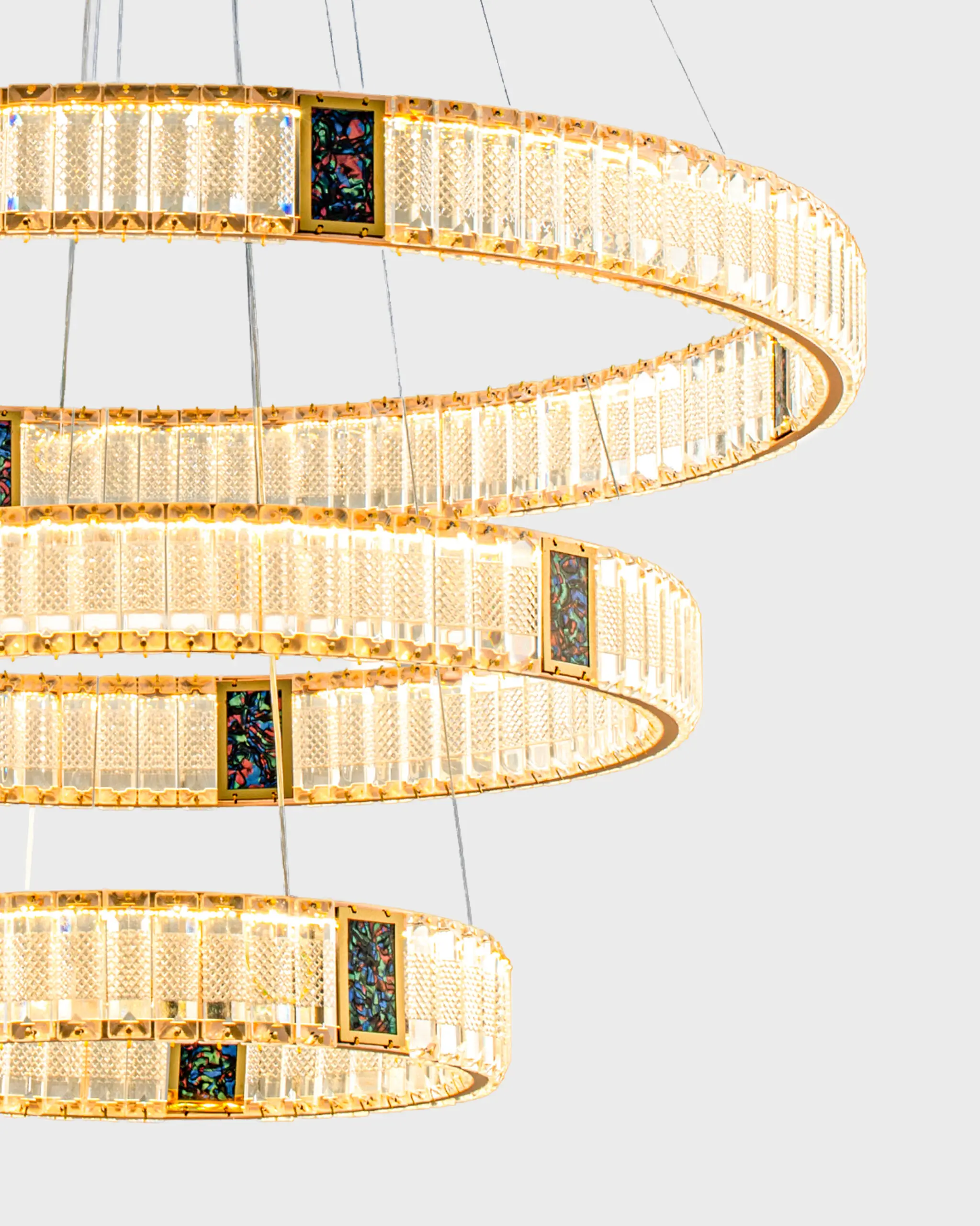 Đèn Chùm Pha Lê Thả 3 Tầng Vòng Tròn Hiện Đại VRG-TPL810283 3 Đèn Chùm Pha Lê Thả 3 Tầng Vòng Tròn Hiện Đại VRG-TPL810283