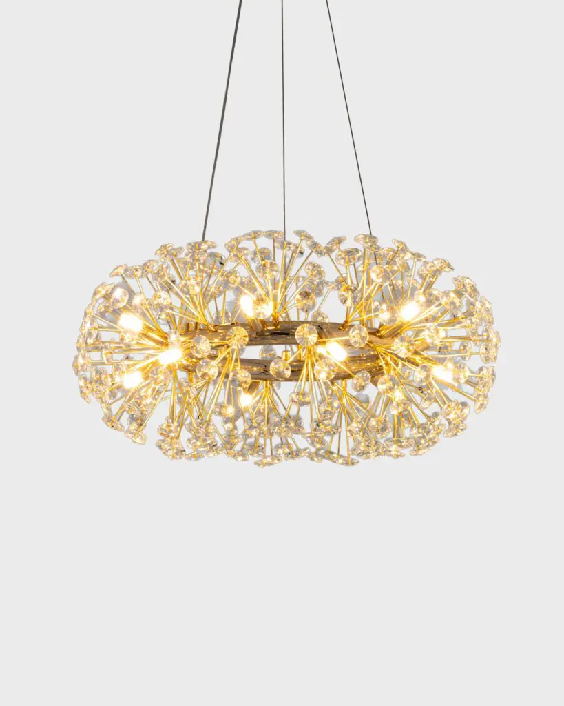 Đèn Thả Pha Lê Bồ Công Anh Dáng Tròn Hiện Đại VRG-DT2601-V2