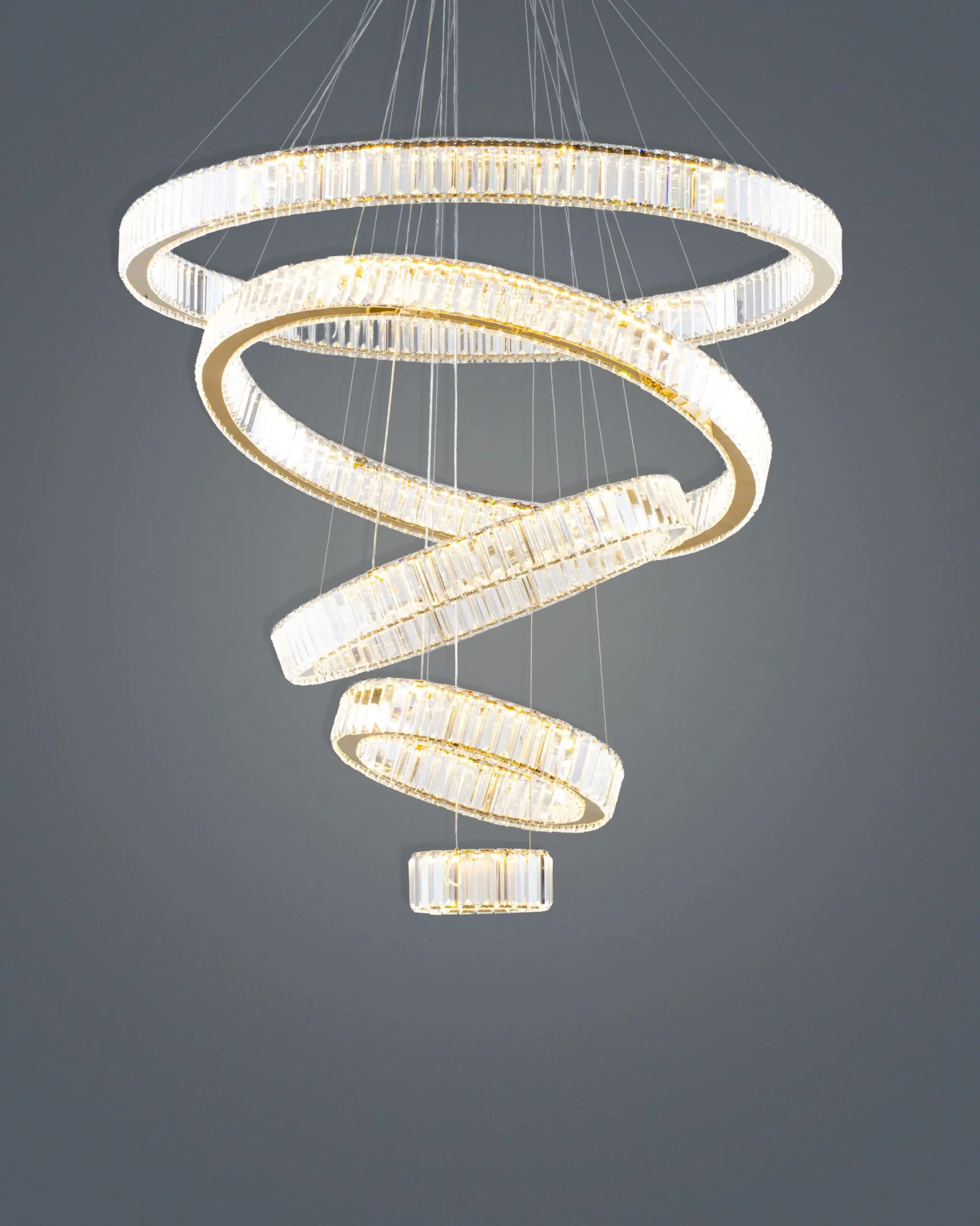 Đèn Thả Thông Tầng Pha Lê 5 Vòng Xoắn Ốc VRG-TH807821 1 Đèn Thả Thông Tầng Pha Lê 5 Vòng Xoắn Ốc VRG-TH807821