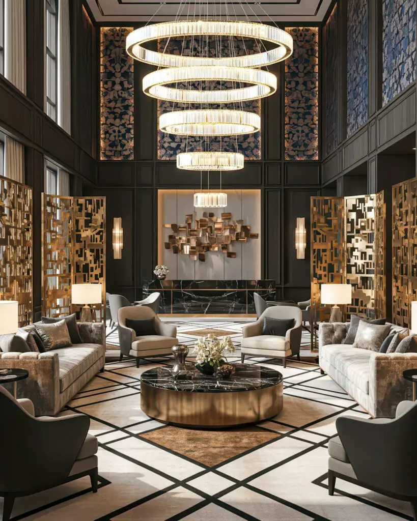 Đèn Thả Thông Tầng Pha Lê Dáng Tháp 5 Tầng VRG-TH807821-V2