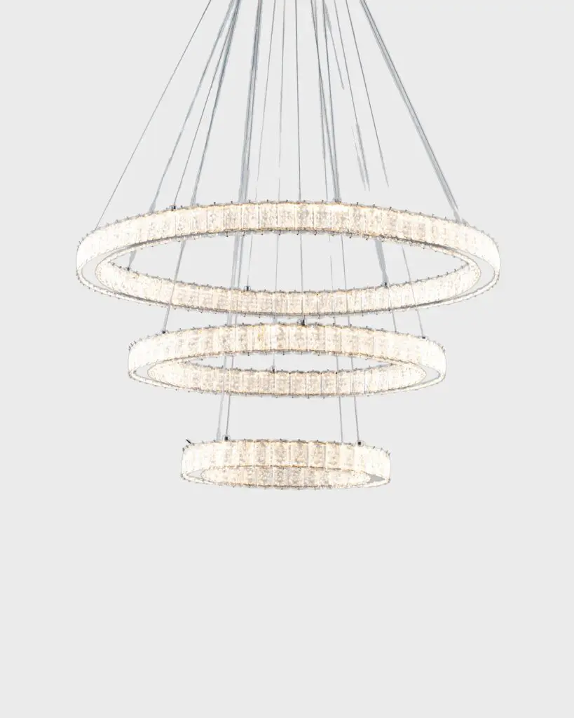 Đèn Thả Pha Lê 3 Vòng Xếp Tầng Hiện Đại VRG-TH813B19-V1