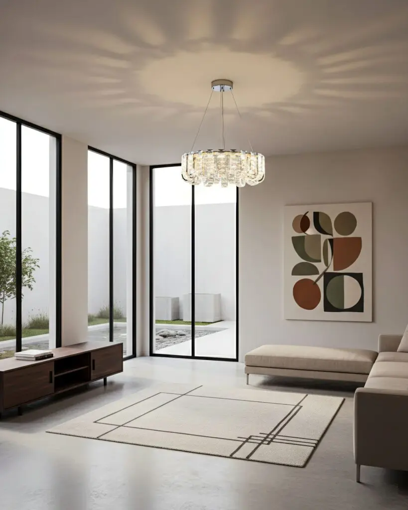 Đèn Thả Pha Lê Crystal Luxury Dáng Tròn VRG-TH8643