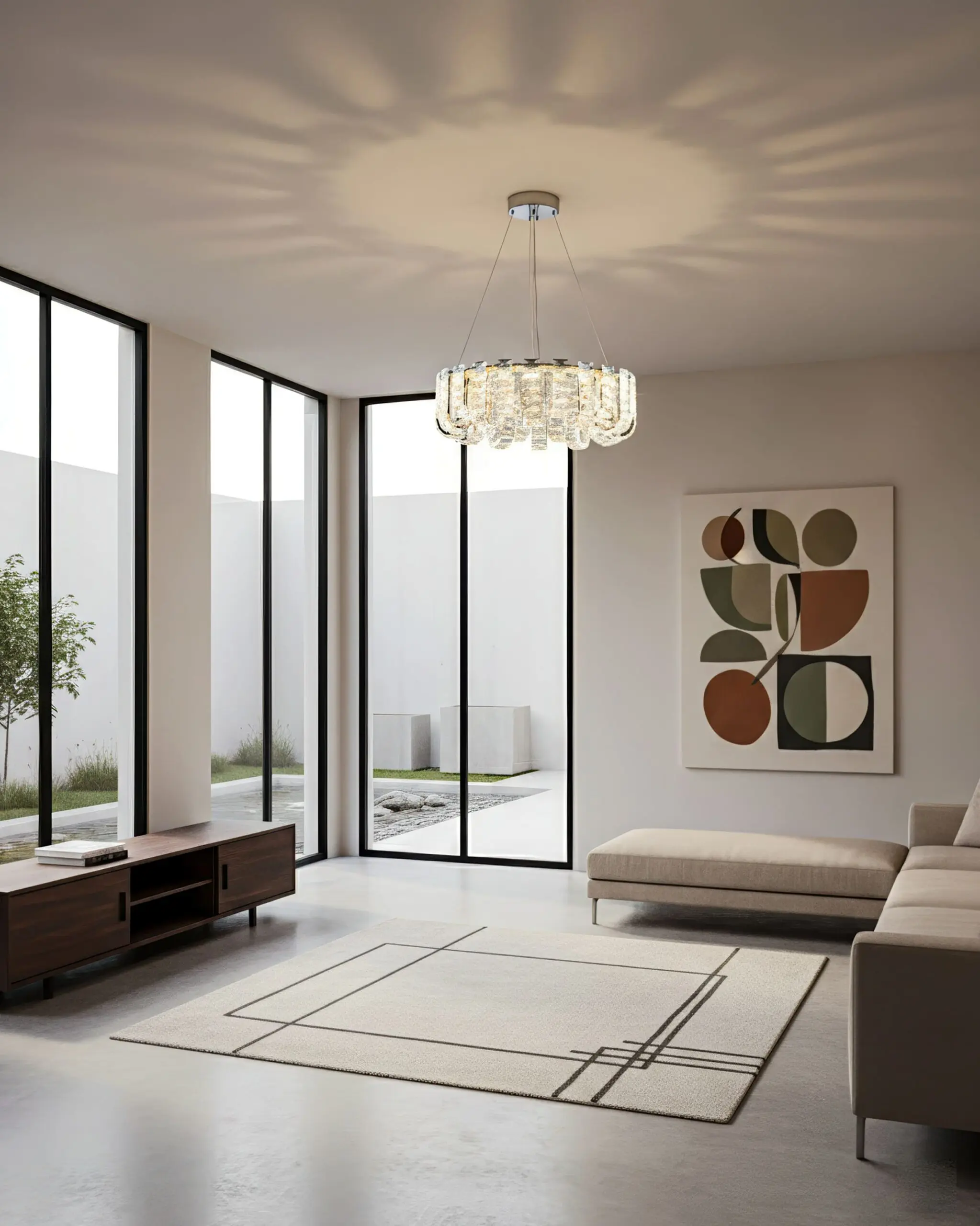 Đèn Thả Pha Lê Crystal Luxury Dáng Tròn VRG-TH8643 2 Đèn Thả Pha Lê Crystal Luxury Dáng Tròn VRG-TH8643