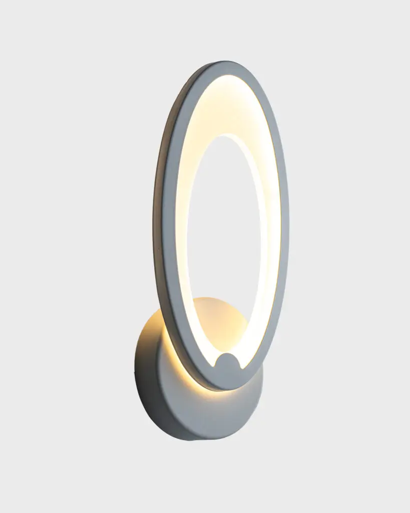 Đèn Tường LED Hiện Đại Nhựa PMMA Oval Trắng Sang Trọng VRG-6011