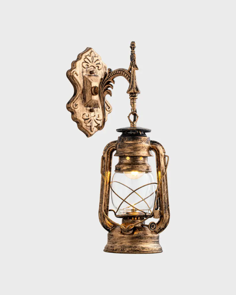 Đèn Tường Cổ Điển Đồng Thau Hình Đèn Bão Sang Trọng VRG-6218BG