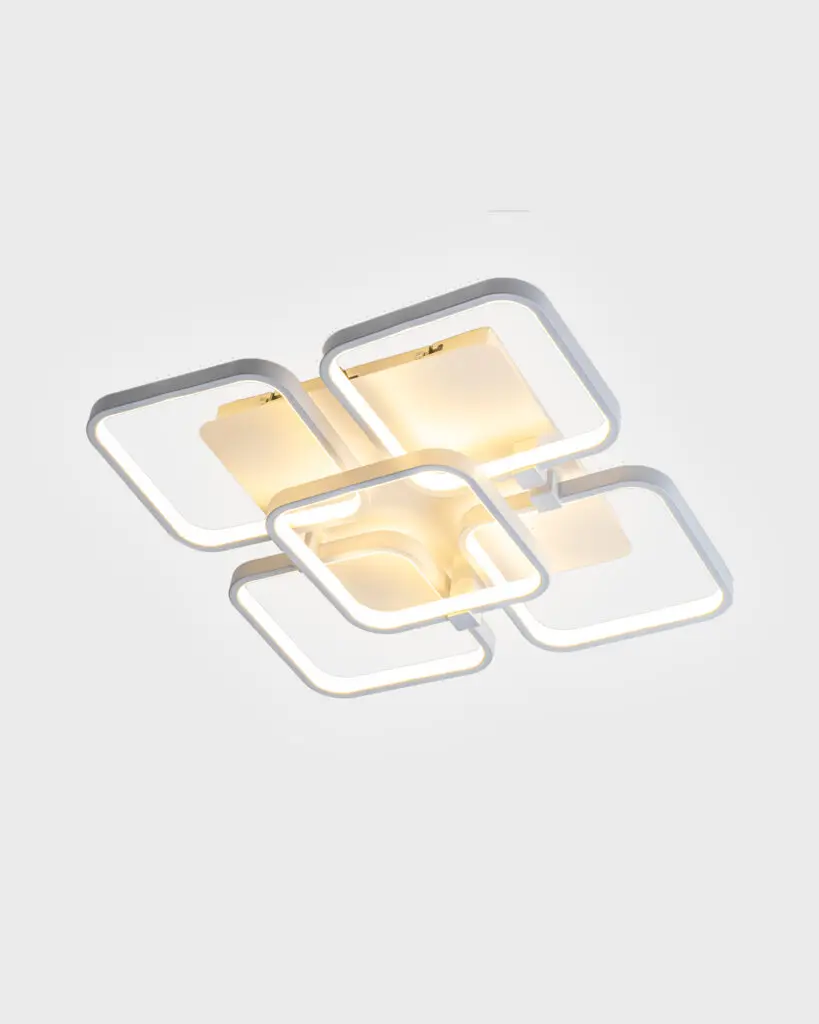 Đèn Ốp Trần Hiện Đại Hợp Kim Khối Vuông Xếp Lớp Trắng LED Tối Giản VRG-7079-41