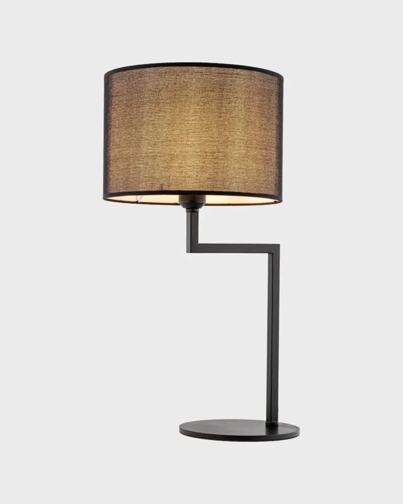 Đèn Bàn Hiện Đại Hợp Kim Đen Hình Tròn Sang Trọng VRG-8603