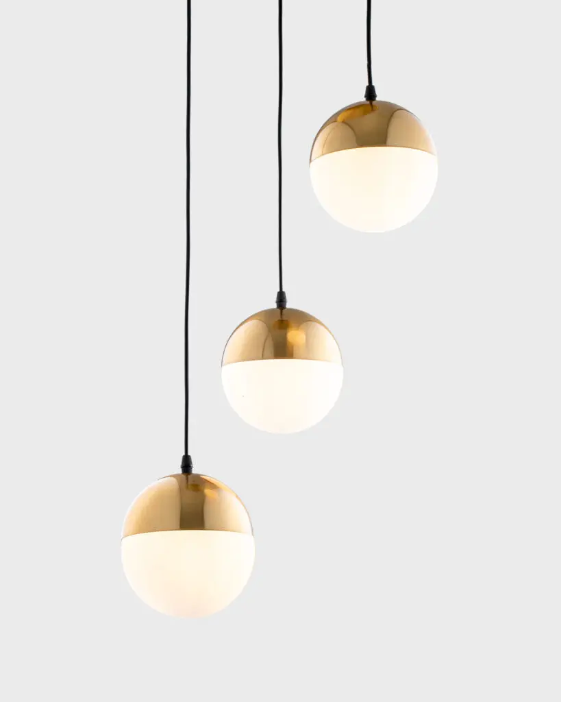 Đèn Thả Pha Lê Hiện Đại Hình Tròn Màu Vàng Sang Trọng VRG-9339L