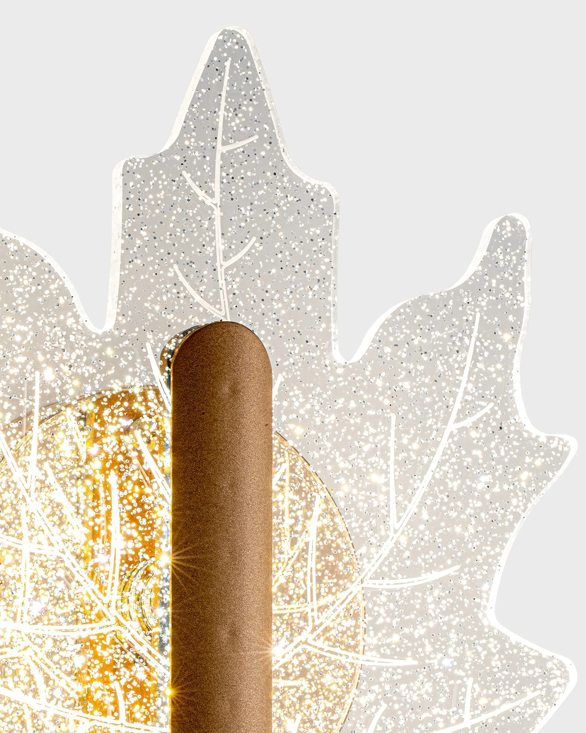 Đèn Tường Hình Lá Phong Pha Lê Hợp Kim Vàng Hiện Đại VRG-A81195