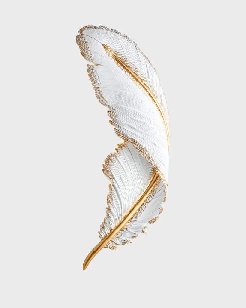 Đèn Tường Lá Vàng Bạc Hiện Đại Kiêu Sa VRG-D24