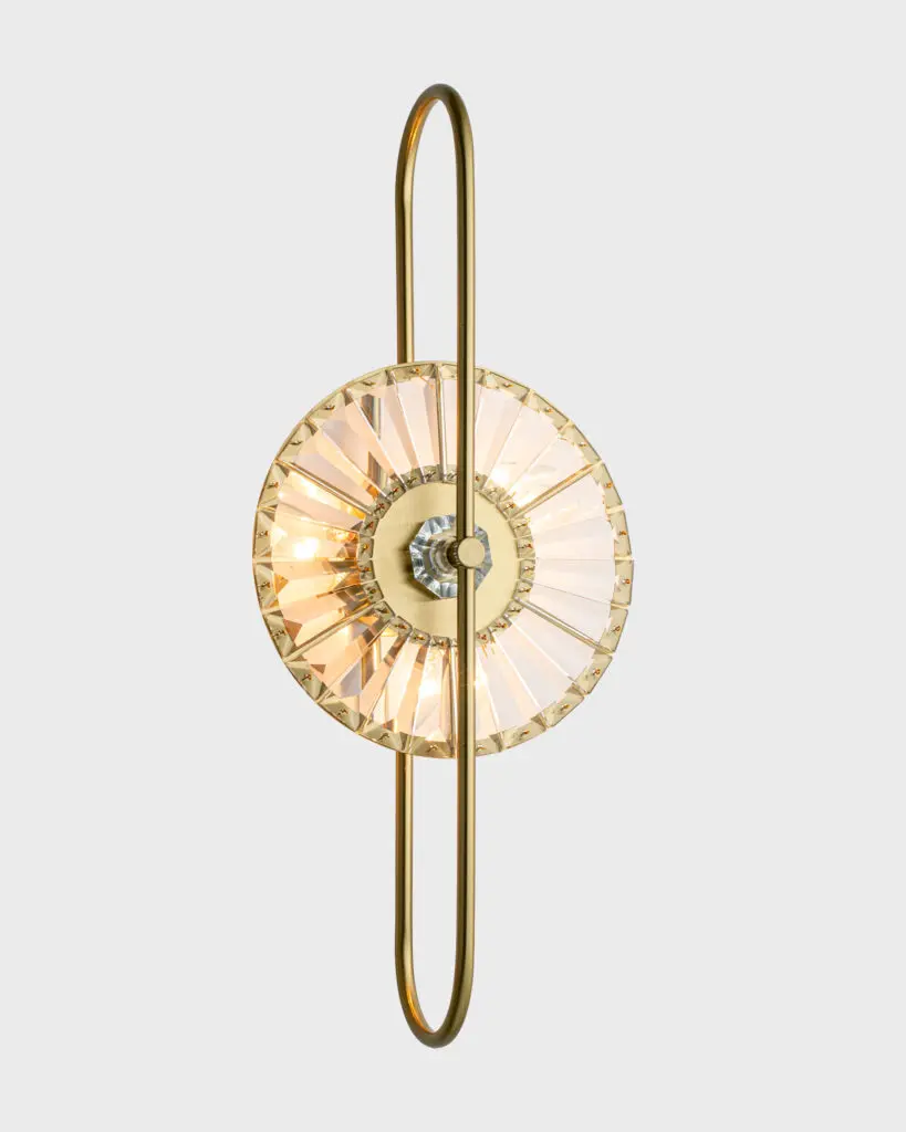 Đèn Tường Pha Lê Khung Mạ Vàng Luxury Hiện Đại VRG-EU862