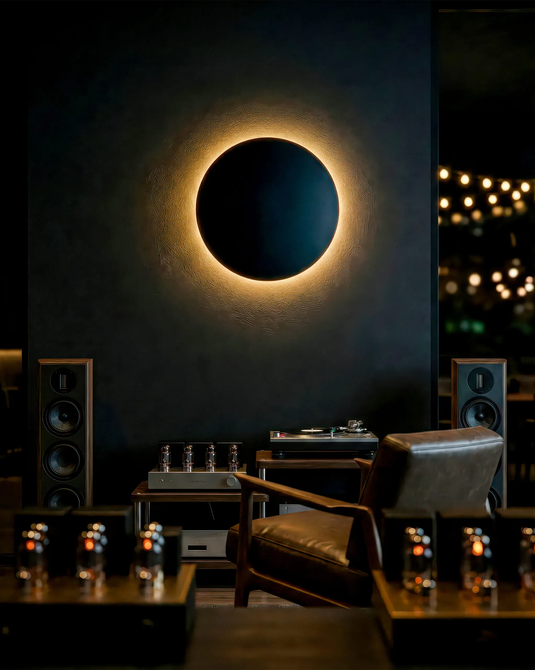 VRG EUCN418 3 scaled Đèn Tường Hiện Đại Hợp Kim Tròn Đen Tối Giản VRG-EUCN418