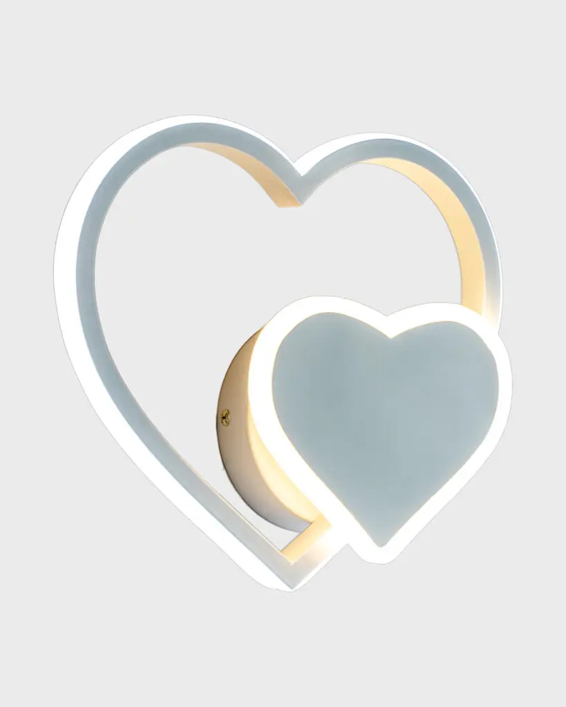 Đèn Tường Hình Trái Tim Pha Lê Sang Trọng Độc Đáo VRG-GT301423