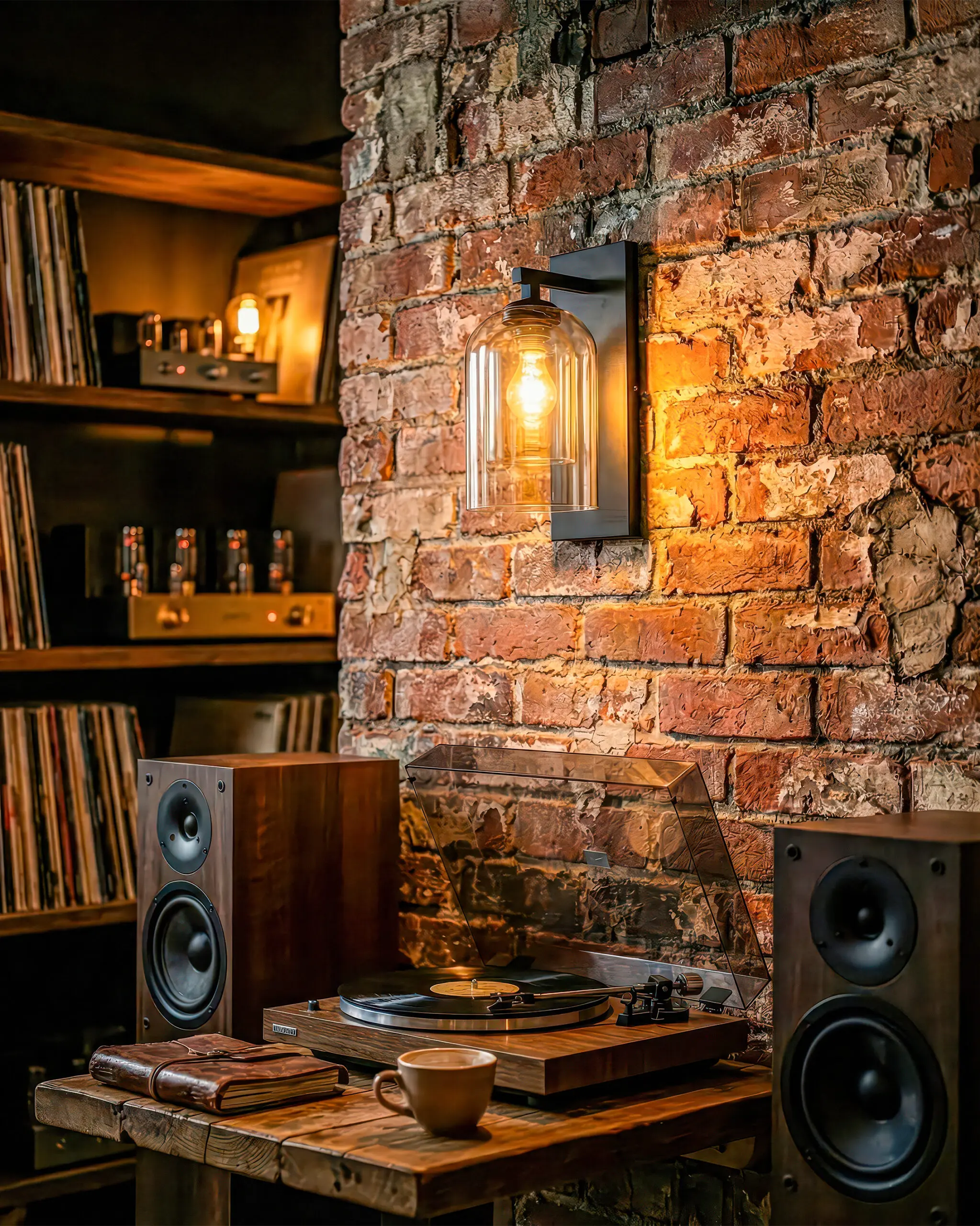 VRG GT302023 4 scaled Đèn Tường Thủy Tinh Hiện Đại Vỏ Kép Màu Hổ Phách Sang Trọng VRG-GT302023