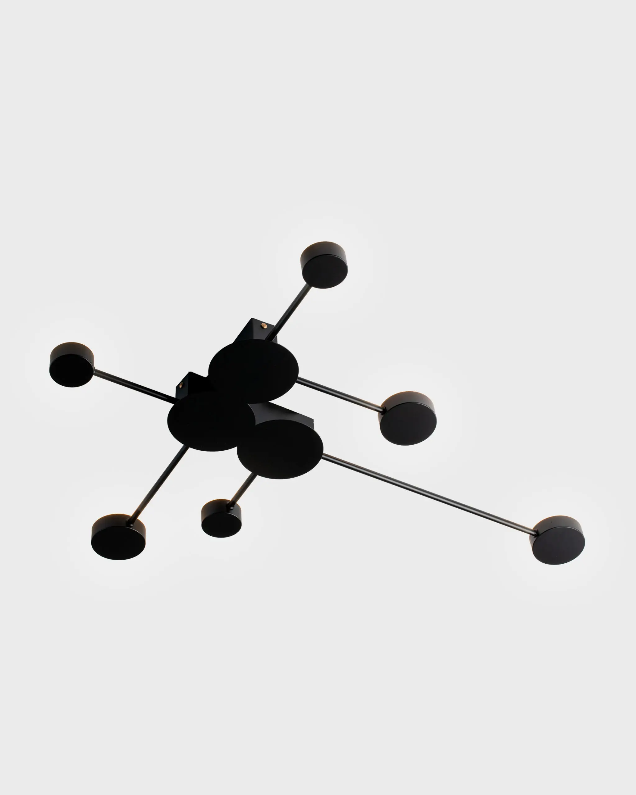 Đèn Ốp Trần Hiện Đại Hợp Kim Đa Nhánh Đen Nhám LED Tối Giản VRG-GT476