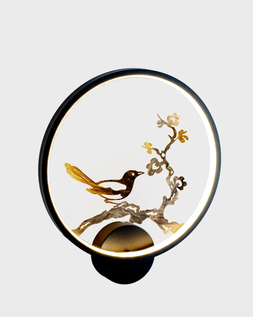 Đèn Tường Phong Cách Hiện Đại Chất Liệu Thủy Tinh Màu Trắng Vàng VRG-GT482