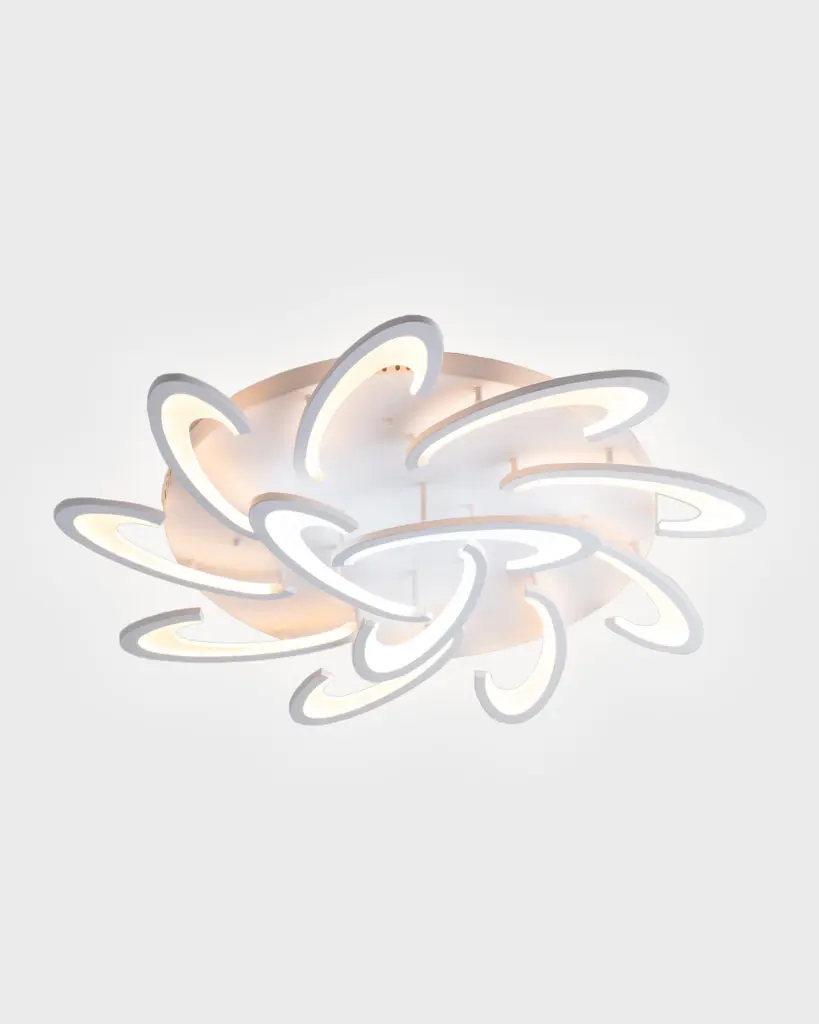 Đèn Ốp Trần Hiện Đại Hợp Kim Xoáy Ốc Trắng Tinh Khôi LED Sang Trọng VRG-MO903A18