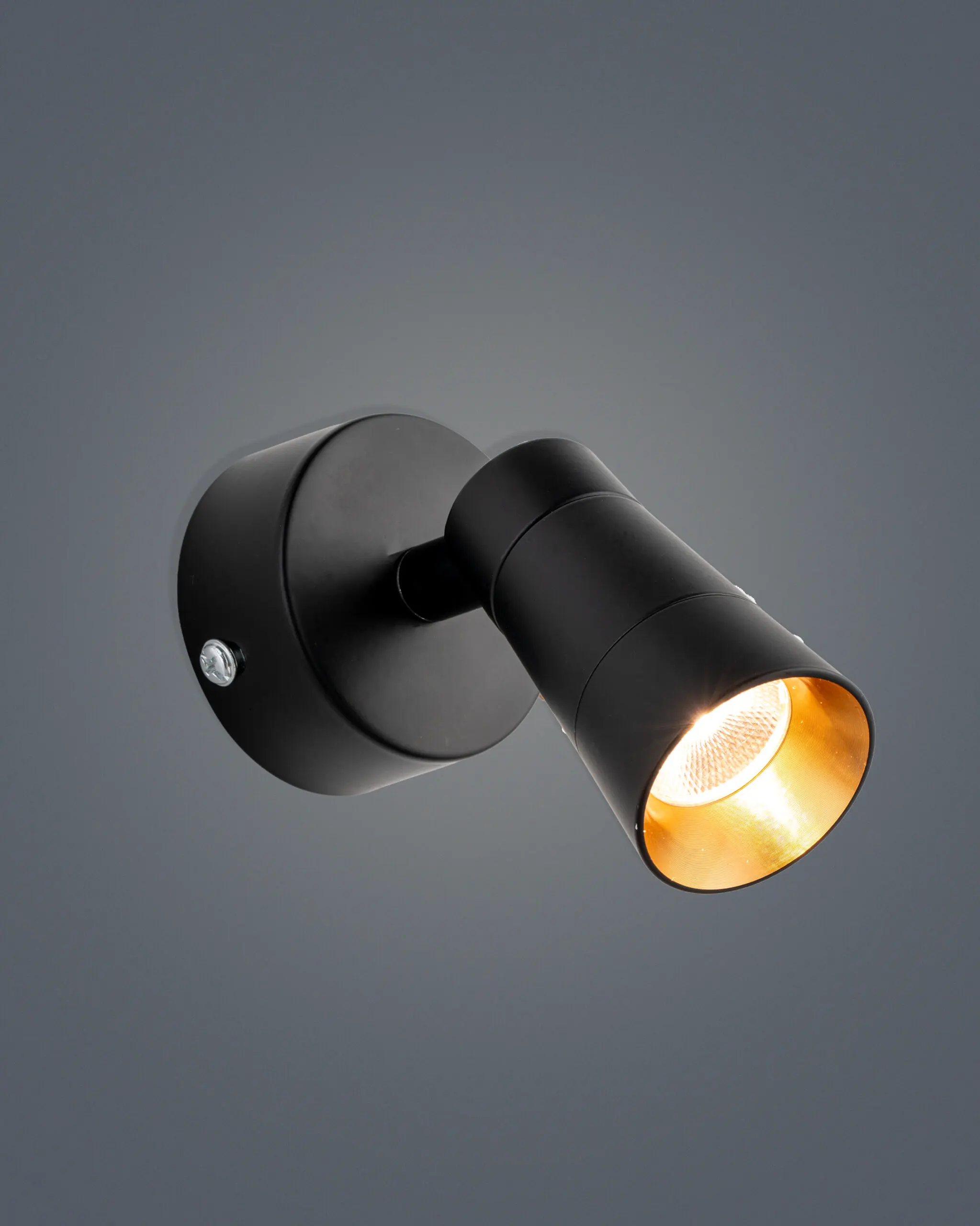 VRG RO1440 2 scaled Đèn Tường Rọi Hiện Đại Hợp Kim Đen Mờ Lòng Vàng Luxury VRG-RO1440