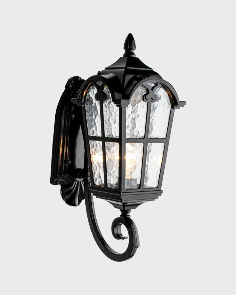 Đèn Tường Cổ Điển Hợp Kim Đen Thủy Tinh Trong Suốt Sang Trọng VRG-SH381