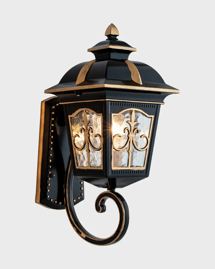 Đèn Tường Cổ Điển Pha Lê Sang Trọng Màu Đen Vàng Chất Liệu Đồng Đẳng Cấp VRG-SH908