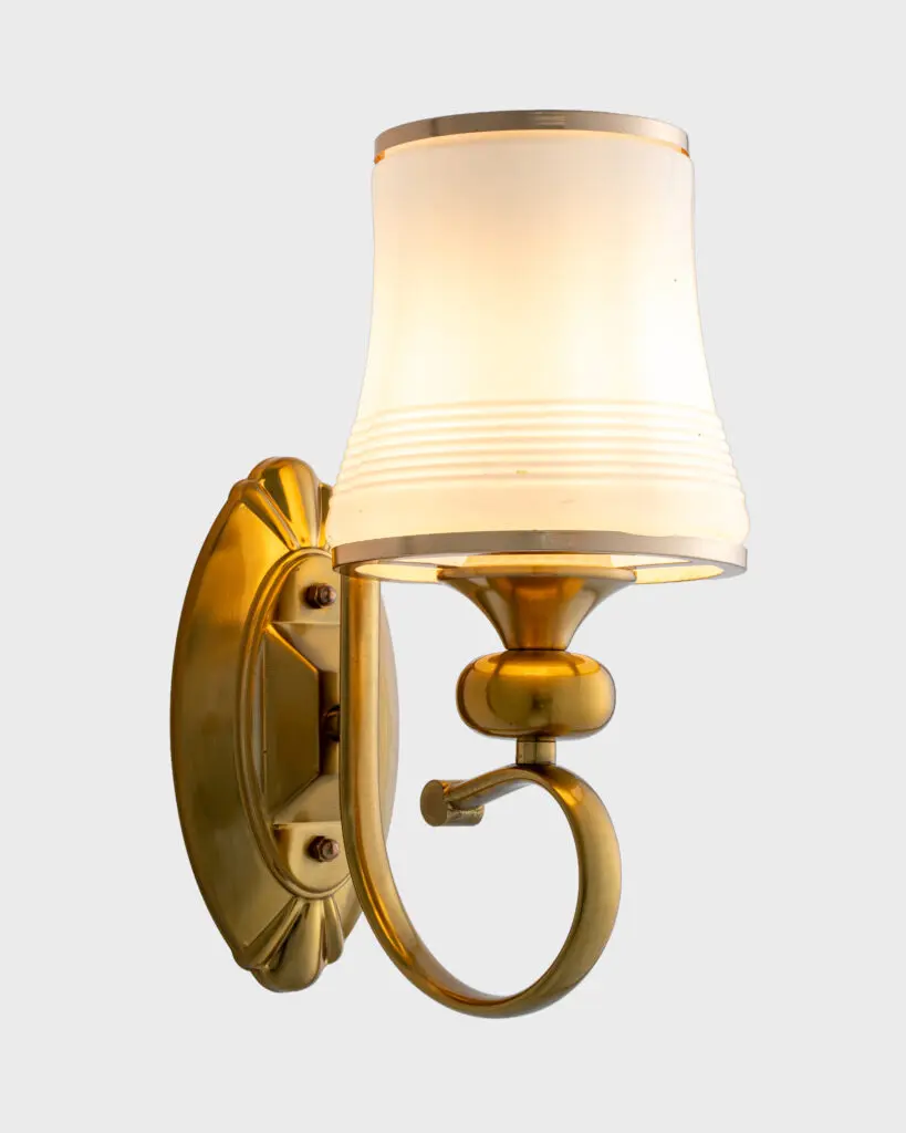 Đèn Tường Đồng Cao Cấp Chao Thủy Tinh Mờ Tân Cổ Điển VRG-SL2027