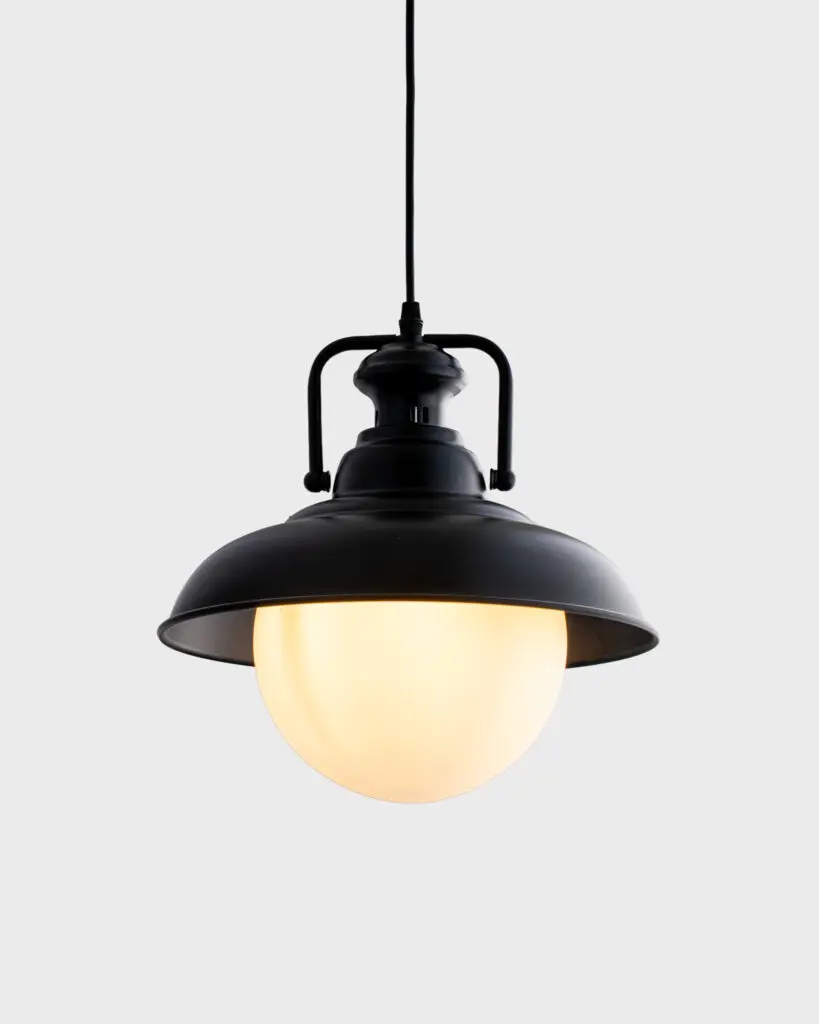 Đèn Thả Hiện Đại Hợp Kim Tròn Màu Đen Kiểu Dáng Sang Trọng VRG-T11