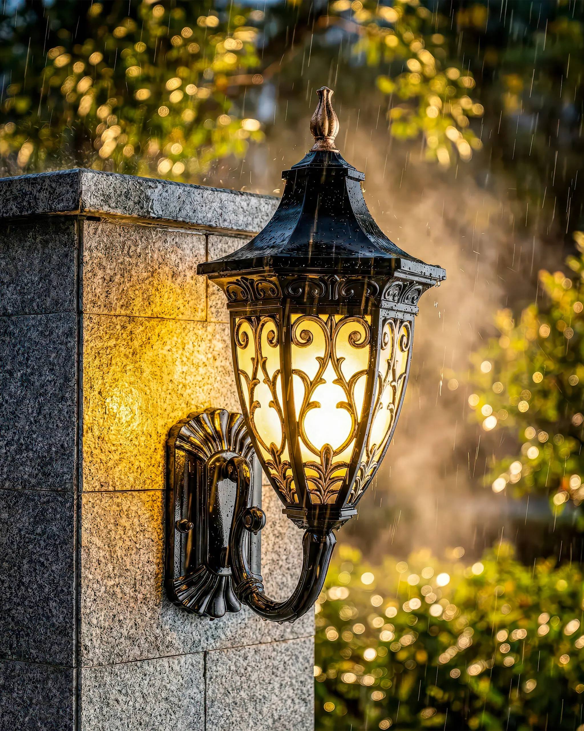 VRG TD175 6 scaled Đèn Tường Đồng Cổ Điển Sang Trọng Màu Đen Trang Nhã VRG-TD175