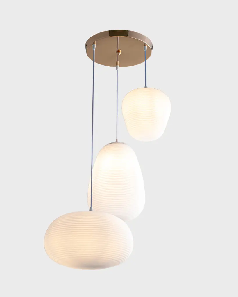 Đèn Thả Hiện Đại - Thủy Tinh - Hình Tròn - Trắng - Sang Trọng - VRG-TT25