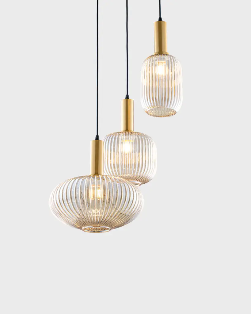 Đèn Thả Pha Lê Hiện Đại Hình Tròn Màu Vàng Gold Sang Trọng VRG-TT52