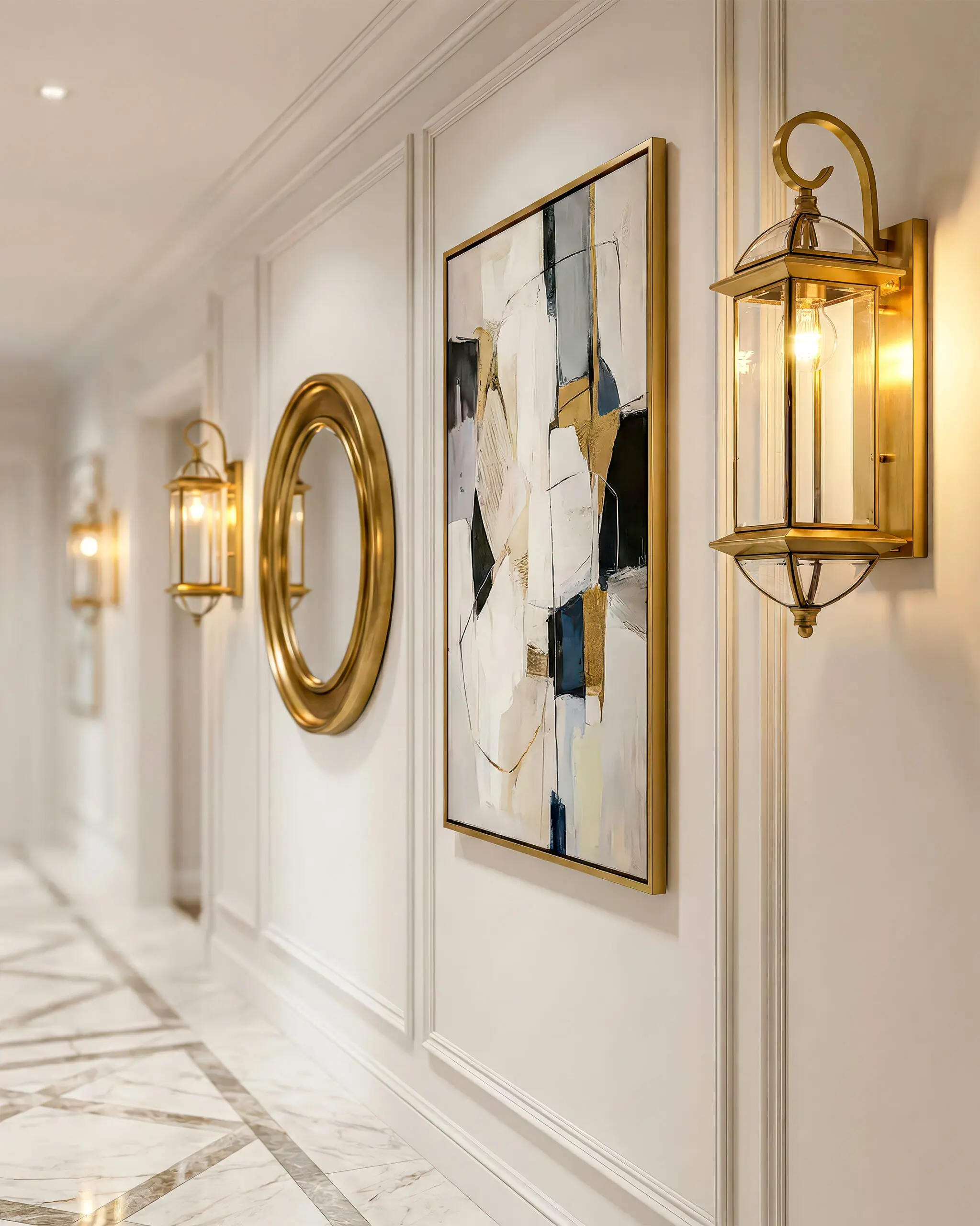 Đèn Tường Đồng Cổ Điển Pha Lê Sang Trọng Màu Vàng Chất Lượng Cao VRG-VD606