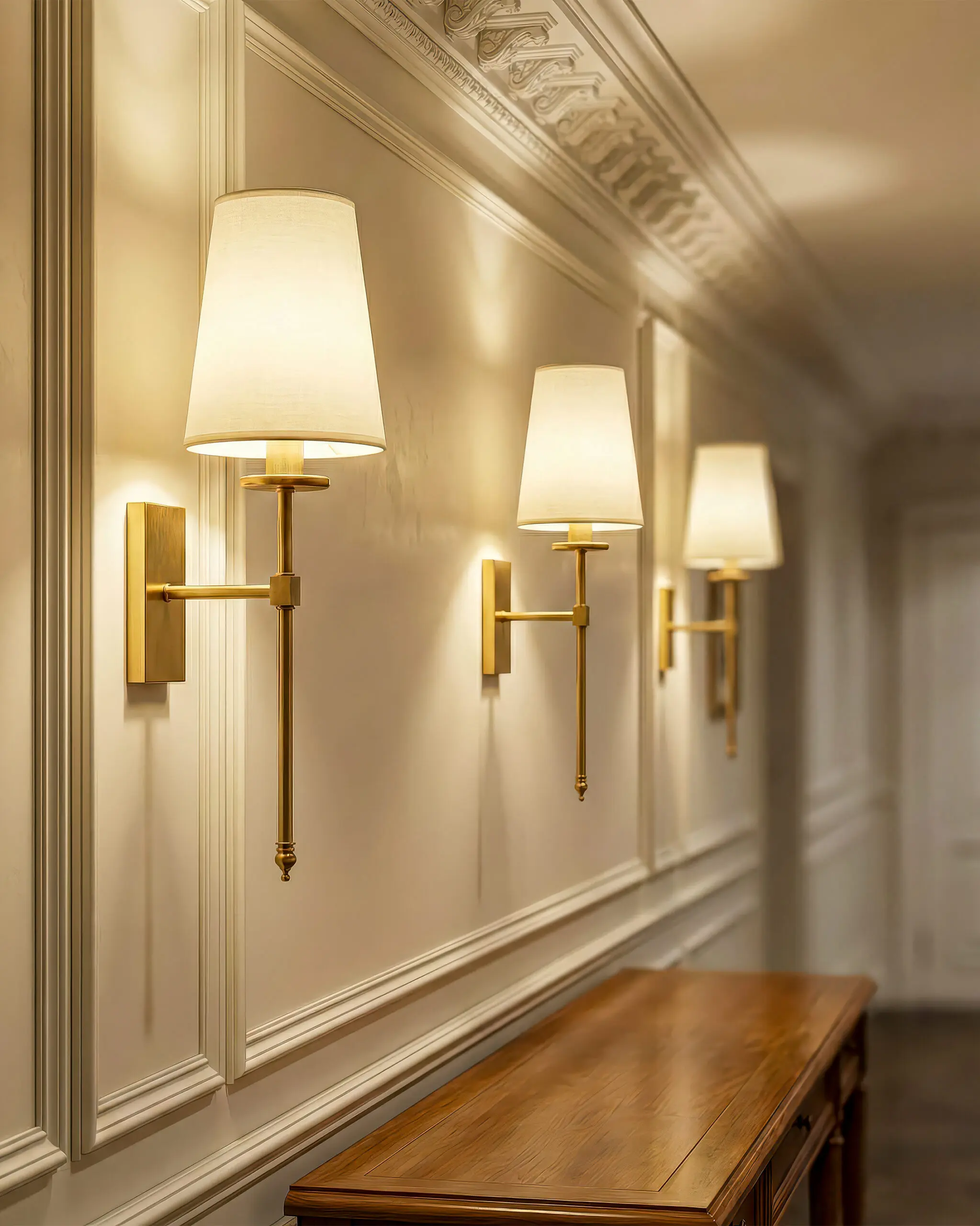 VRG VDN552 4 scaled Đèn Tường Đồng Cổ Điển Chất liệu Đồng Hình dáng Vuông Màu Vàng Sang trọng VRG-VDN552