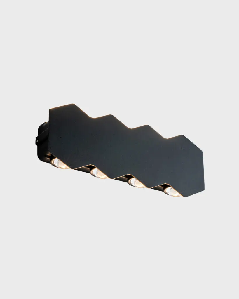 Đèn Tường Sang Trọng Hợp Kim Đen Hình Zigzag Chi Tiết Đặc Biệt VRG-VL8101