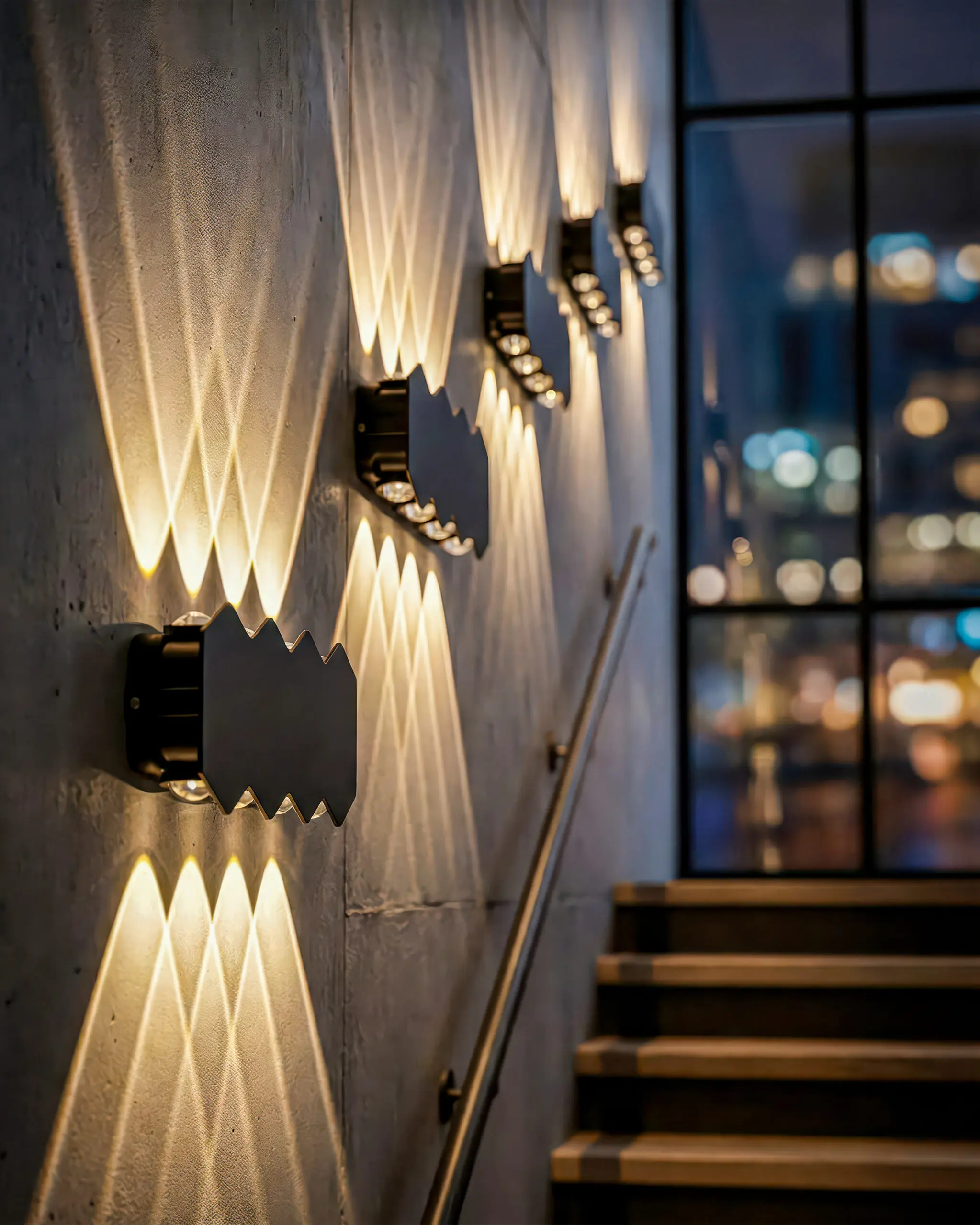 VRG VL8101 4 scaled Đèn Tường Sang Trọng Hợp Kim Đen Hình Zigzag Chi Tiết Đặc Biệt VRG-VL8101