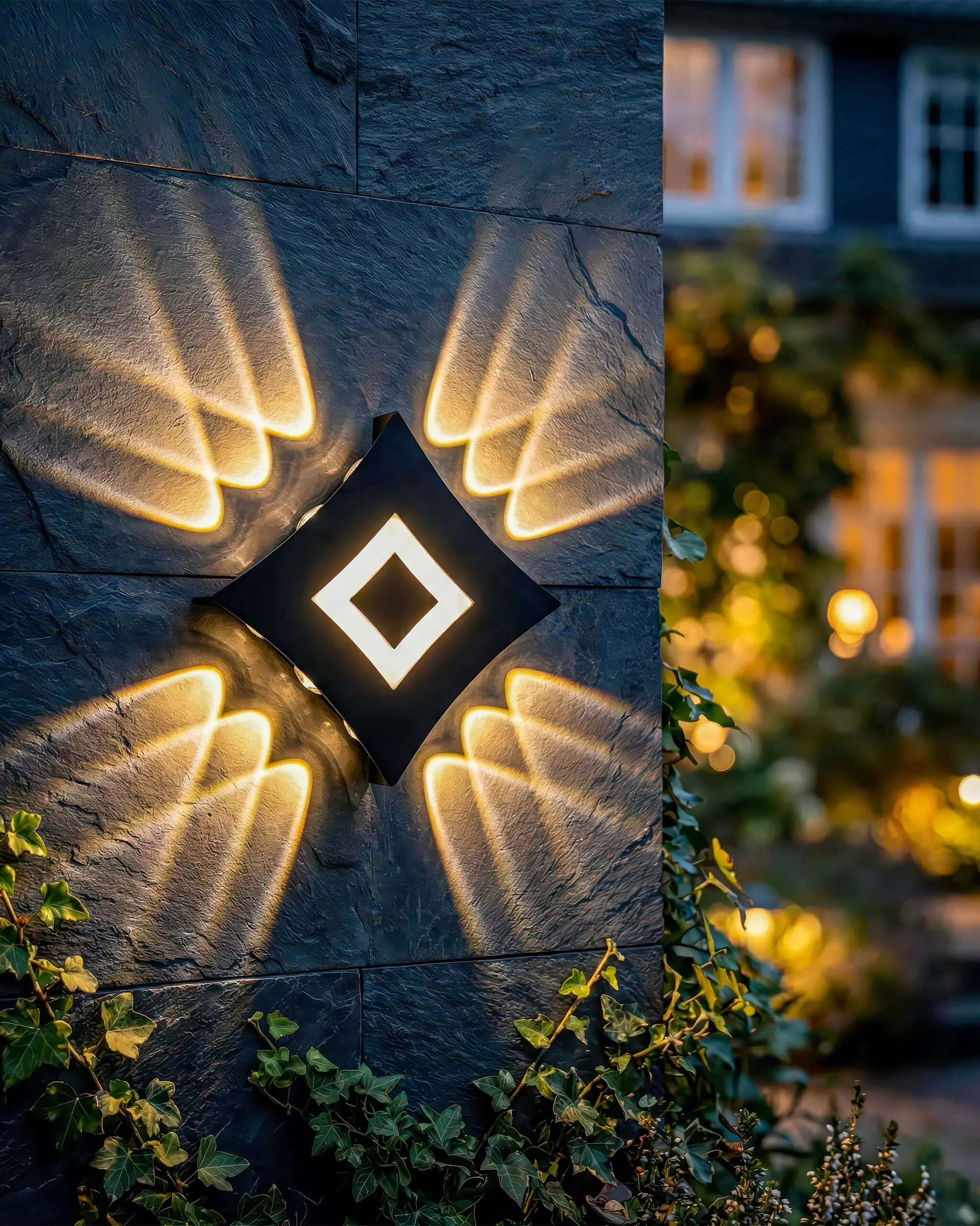 VRG VNT046B 4 scaled Đèn Tường Hiện Đại Hợp Kim Đen Hình Thoi Sang Trọng VRG-VNT046B