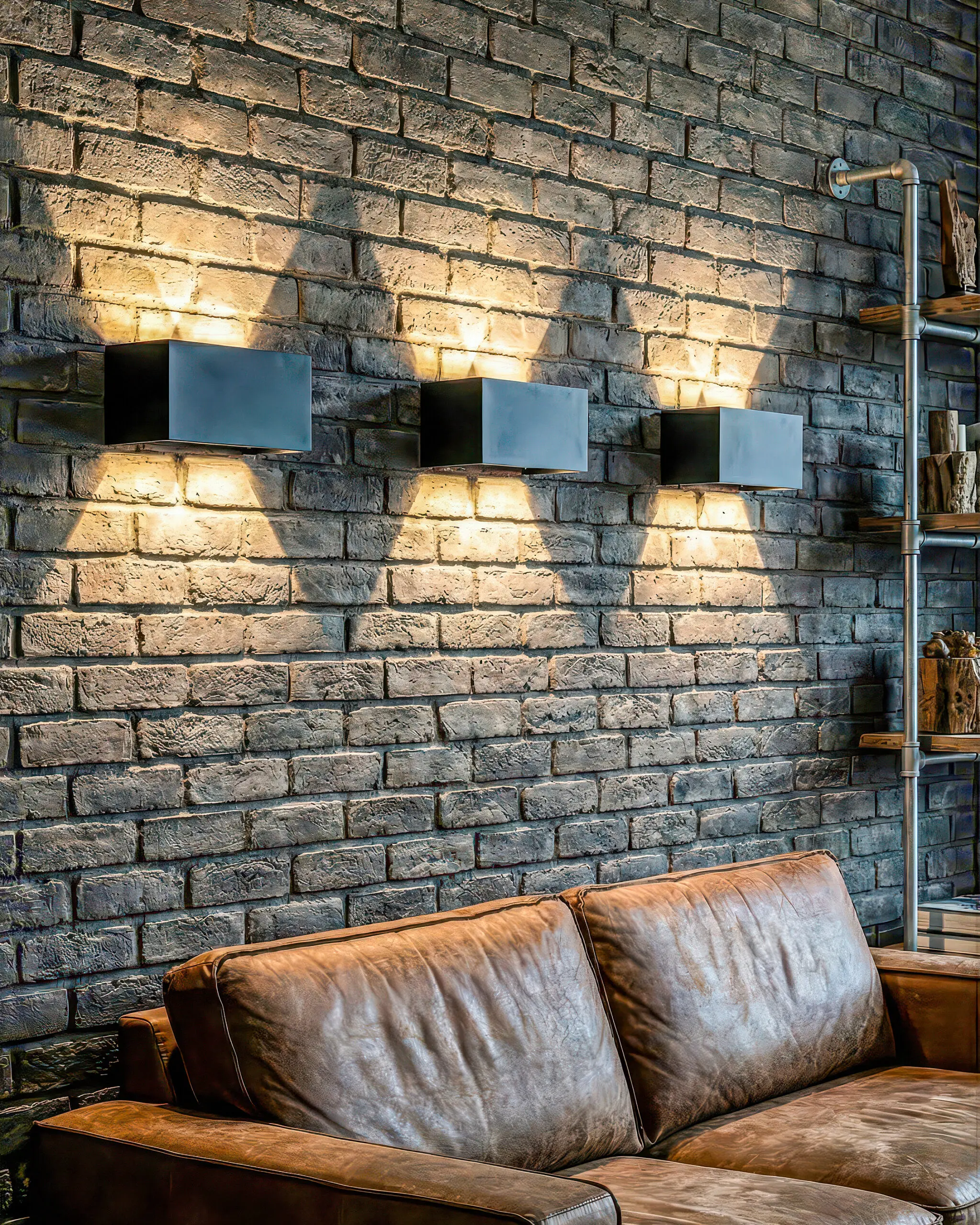 Đèn Tường LED Hiện Đại Hợp Kim Khối Chữ Nhật Màu Đen Matte VRG-VNT44-2B 2 Đèn Tường LED Hiện Đại Hợp Kim Khối Chữ Nhật Màu Đen Matte VRG-VNT44-2B