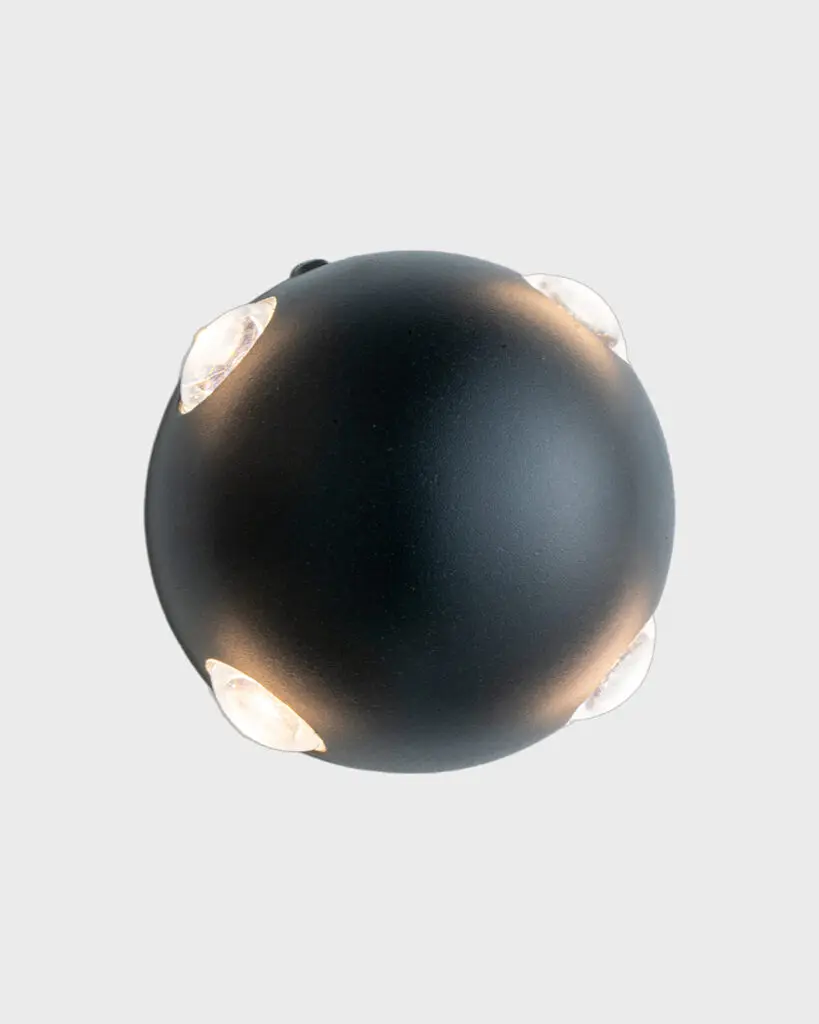 Đèn Tường LED Hiện Đại Hợp Kim Tròn Đen 4 Mắt Sáng Cao Cấp VRG-VNT6020