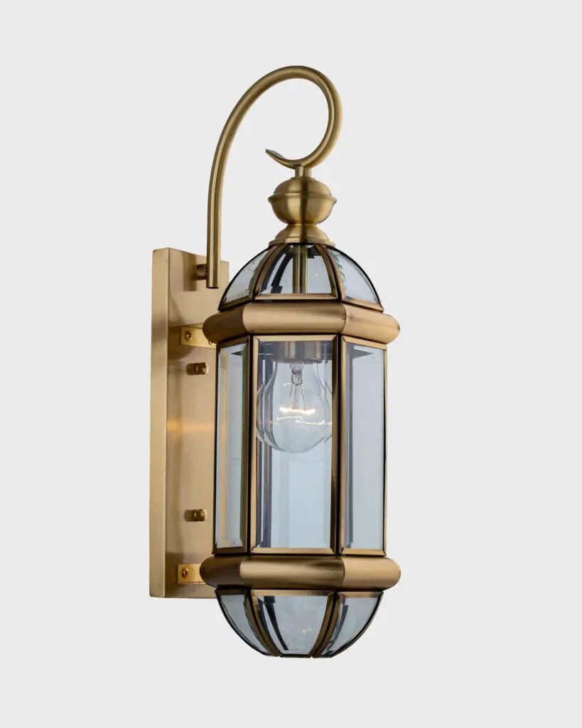 Đèn Tường Đồng Ngoài Trời Cổ Điển Kính Thủy Tinh Cao Cấp VRGVD05