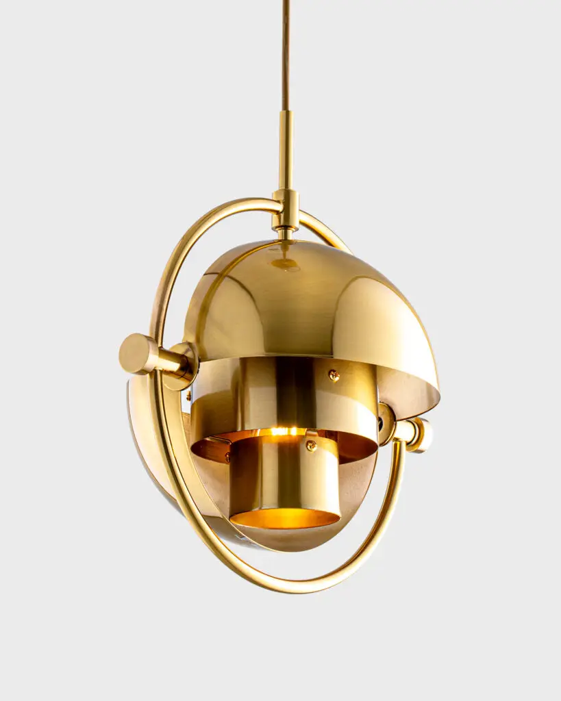 Đèn Thả Hiện Đại Hợp Kim Vàng Kim Loại Hình Trụ Sang Trọng VRG-THCN4721