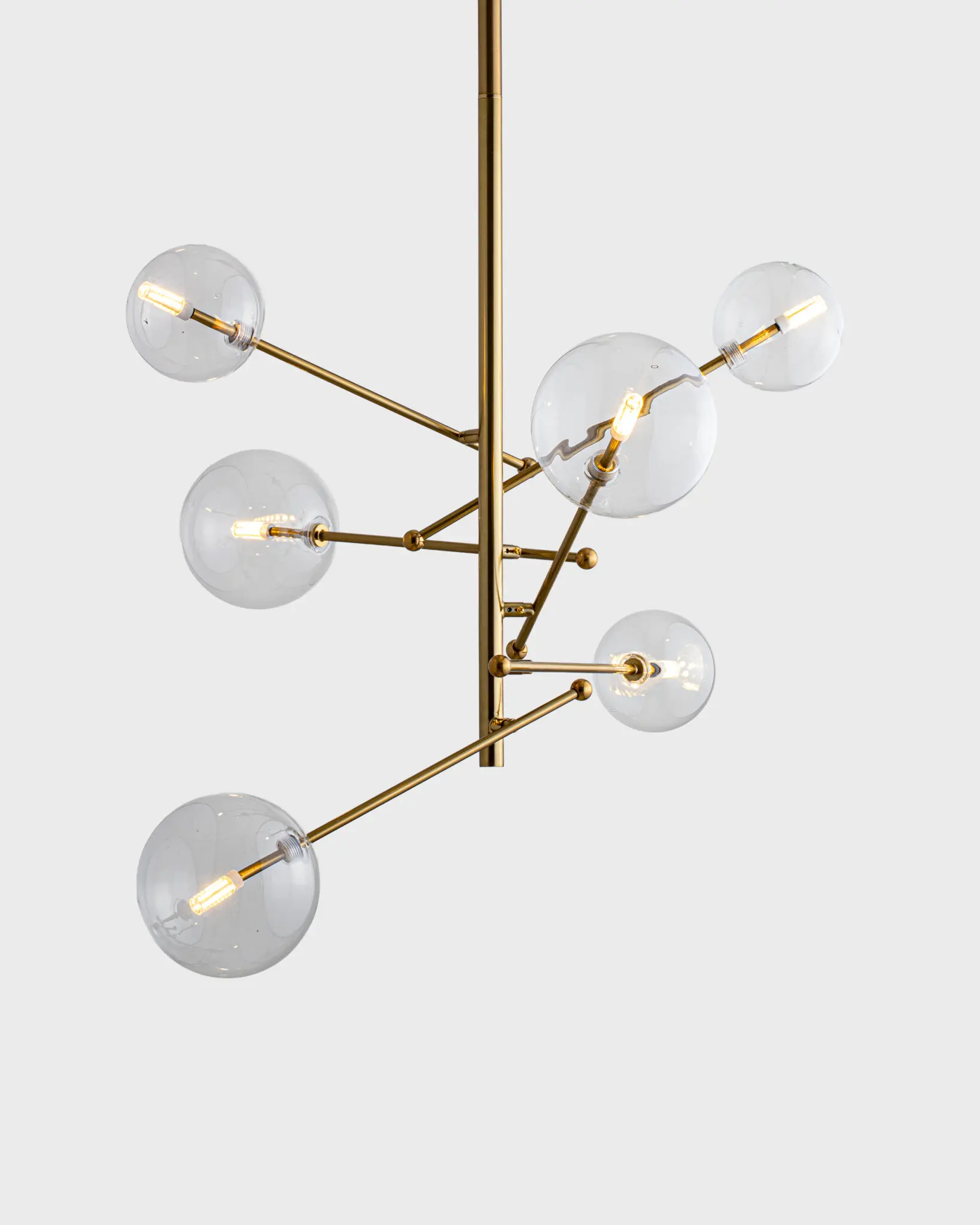 Đèn Chùm Phân Tử Hợp Kim Màu Vàng Sang Trọng VRG-TTK17T6