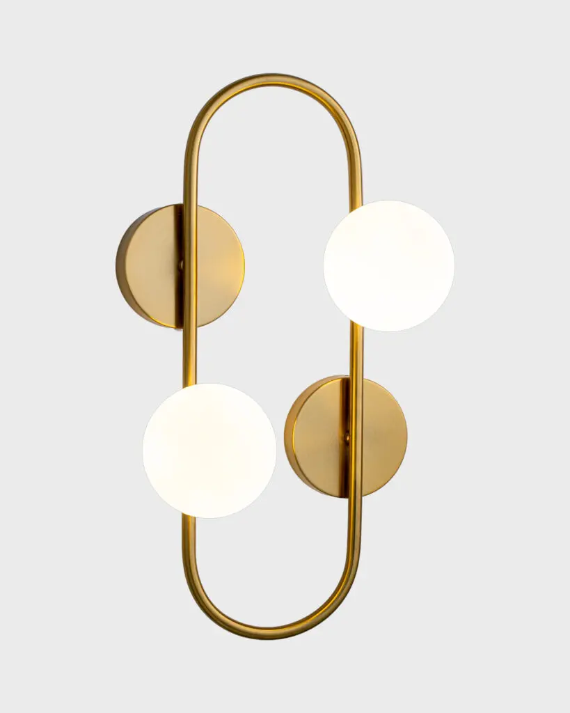 Đèn Tường Hiện Đại Hợp Kim Vòng Tròn Vàng Đẳng Cấp VRG-W6610