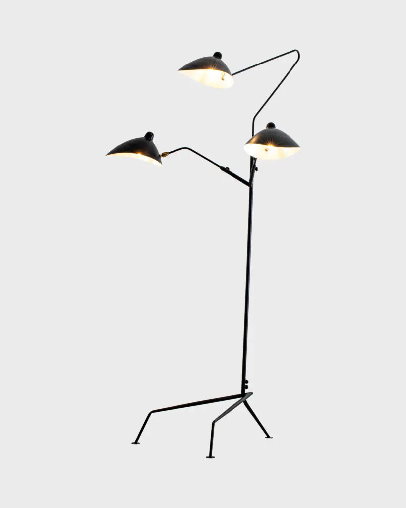 Đèn Đứng Hiện Đại Hợp Kim Đen Màu Đen Sang Trọng VRG-XCF3621