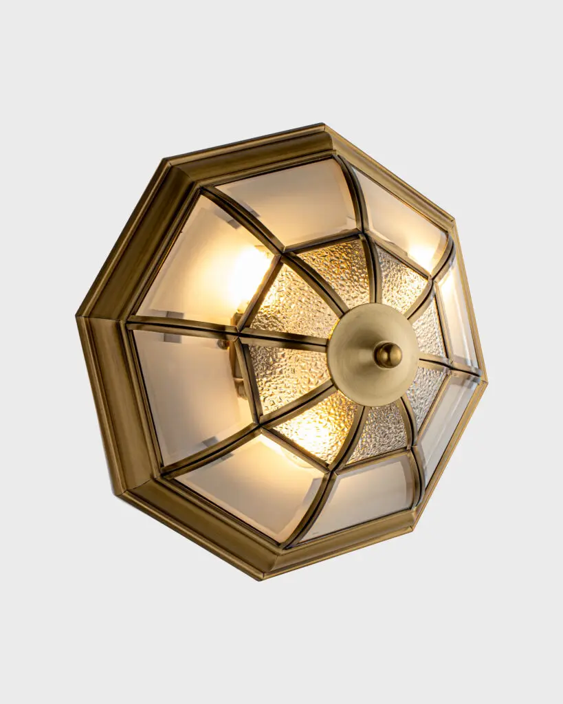 Đèn Ốp Trần Đồng Cổ Điển Đen Tráng Gương Sang Trọng VRG-OD689