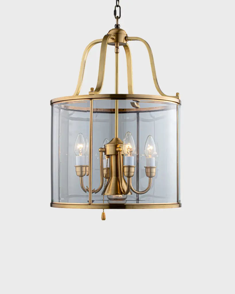 Đèn Chùm Pha Lê Cao Cấp Hình Tròn Màu Vàng Độc Đáo Phong Cách Tân Cổ Điển VRG-THD08