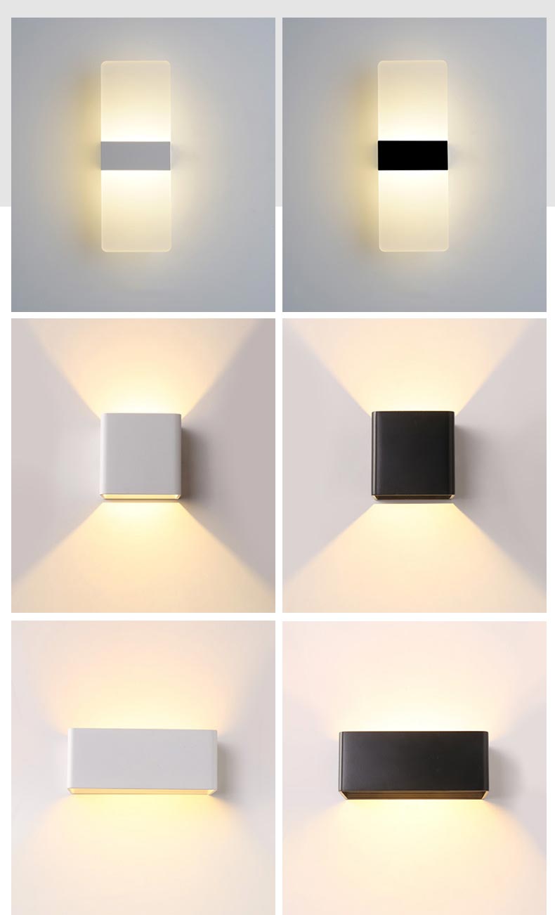 đèn led trang trí hắt tường hiện đại