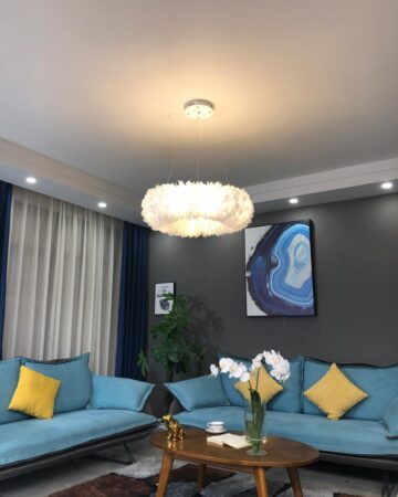 Đèn thả lông vũ cho phòng ngủ VIRGO DL28