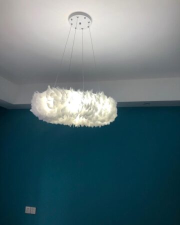 Đèn thả lông vũ cho phòng ngủ VIRGO DL28